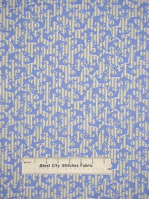 Nautical Sail Boat Ocean Ship Anchor Stripe Fabric Benertex Cabana #05978 YARD • $10.98