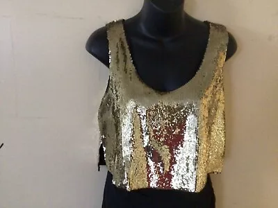 Sass Bide Gold Sequins Dress Size 8 / 38 • $29.95