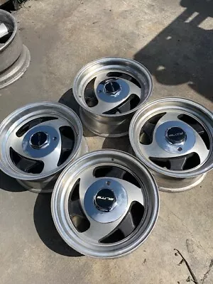$495 • Buy 15 Vintage Wheels Rims Tri Three Spoke American Racing Classic Polished Lip