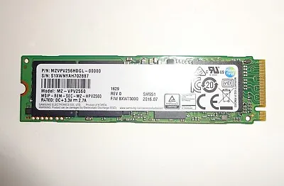 Samsung 256GB NVMe SSD PCIe M.2 (MZVPV256HDGL-000) • £14.95