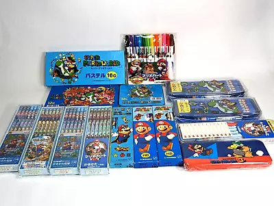 Huge Super Mario World Pencil / Stationary Set Collection Nintendo Japan • $199.99