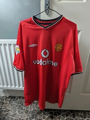 David Beckham Manchester United Shirt Size Large • £20