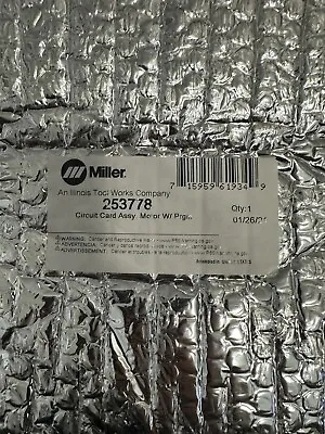Miller 253778 circuit Card Assymotor Control W/prgm Subarc Inte • $2500