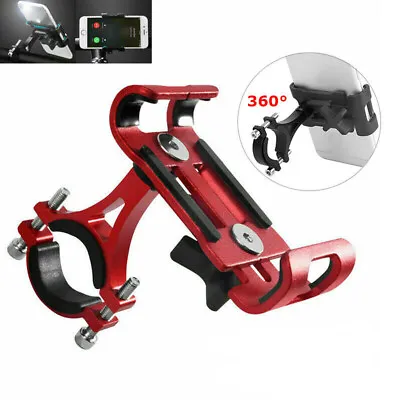 Universal 360° Aluminum Motorcycle Bicycle For MTB GPS Cell Phone Holder Mount • $15.79