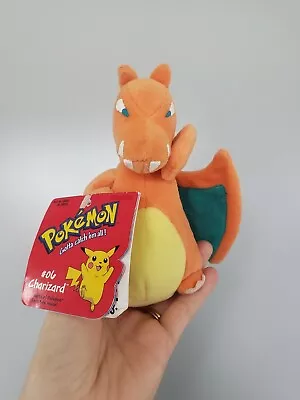 Pokémon Charizard Creatures Game Freak Beanie 1998 Plush Nintendo Hasbro 14cm • £16