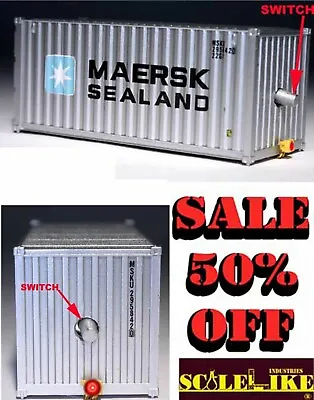 Walthers 20' Maersk-sealand Container With Scalelike E.o.d Strobe New In Package • $6.99