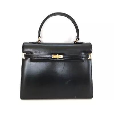 Auth MORABITO Scala 28 - Black Leather Handbag • $332