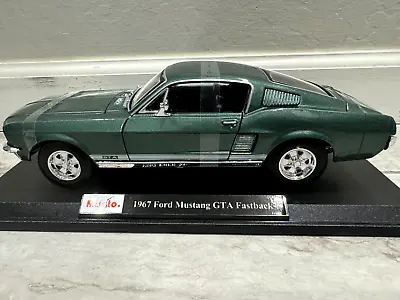 Maisto 1:18 Diecast Car Special Edition 1967 Ford Mustang GTA Fastback New GREEN • $31.15