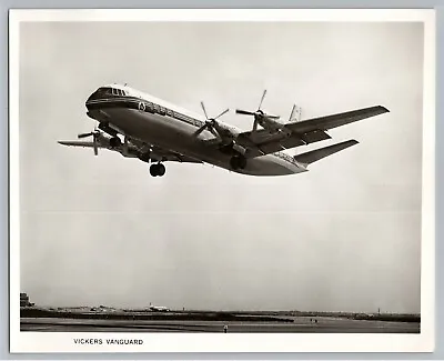 Aviation Airplane Trans Canada Airlines Vickers Vanguard B&W 8x10 Photo C11 • $20.09