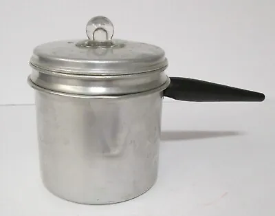 Unusual Vintage Aluminum Small Stove Top Percolator W/ Side Handle Complete Rj • $14.99