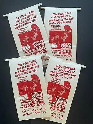 Lot Of 4 Mark Of The Devil Vomit Bags - Unused. • $6.66