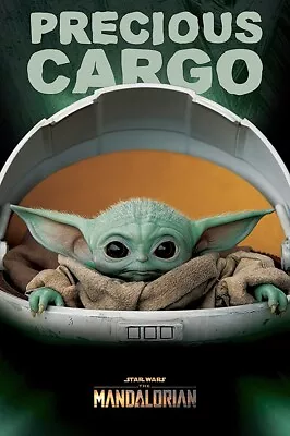 Star Wars: The Mandalorian - TV Show Poster (Baby Yoda - Precious Cargo) • $12.99