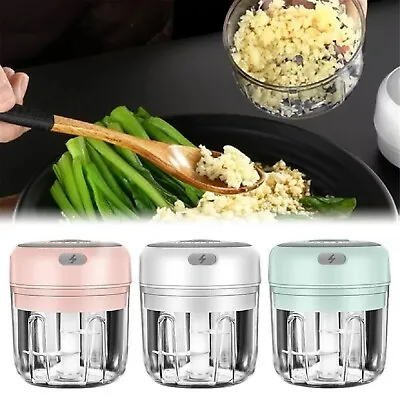 USB Wireless Electric Garlic Food Chopper Grinder Vegetable Blender Cut Crusher • $24.99