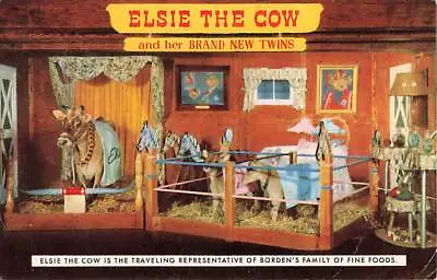 C1950s Elsie The Cow Her Brand New Twins Bordens Advertising Chrome P1 • $6.39