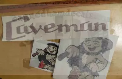 $19 • Buy Caveman Camper Vintage Travel Trailer Decal Grants Pass OR 1960's - 70's Pick 1