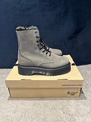 Dr Martens Jadon Milled Nubuck Platform Boots Size 6 • £89