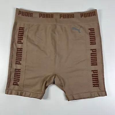 $12.99 • Buy PUMA Womens EvoKNIT Seamless Training Shorts Beige Size L
