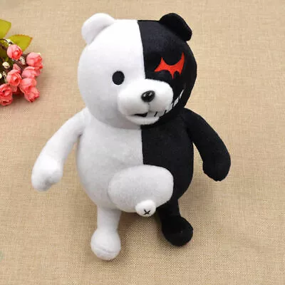 White&Black Dangan Kuma Monokuma Ronpa Mono Bear Doll Toy Soft Plush Anime Craft • $28.99