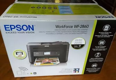 Brand New Epson WorkForce WF-2860 AIO Inkjet Printer With Scanner Copier Fax • $179.50