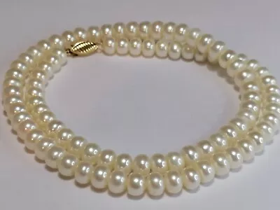 14ct Gold Genuine HONORA Cultured Freshwater Pearl Necklace 635 • £89.95