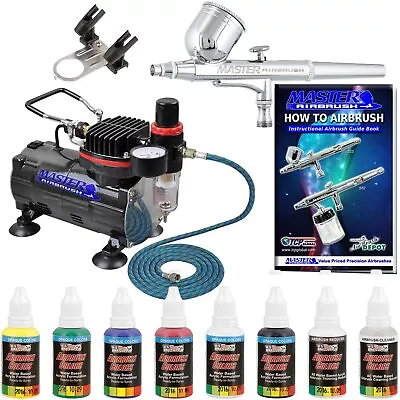 Professional Multi-Purpose Gravity Feed Airbrushing System Kit With A U.S. Ar... • $179.99