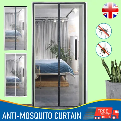 £6.98 • Buy Magnetic Mesh Door Magic Protection Curtain Snap Fly Bug Insect Mosquito Screen