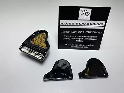 Hagen Renaker #3 Grand Piano Black Unfinished 2pc Last Of HR Factory Stock BIN • $14.99