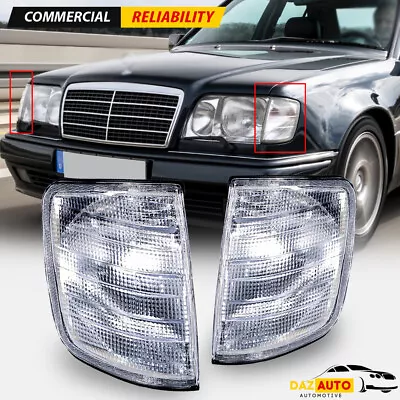 Clear Lens Turn Signal Corner Light Lamp For 85-95 Mercedes W124 E420 E500 500E • $26.98