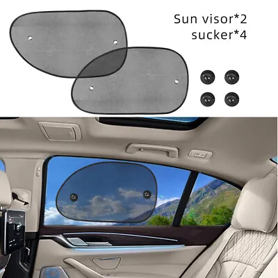 2 Universal Car Sun Mesh Blind Rear Window UV Protector Sun Shade For Baby Kids • £3.02