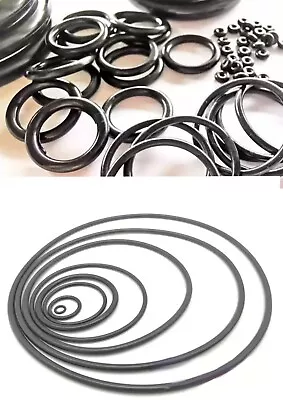 20Pcs Cross Section O-Rings NBR Nitrile Rubber 3mm -50mm ID Oil Resistant Seals • £2.65