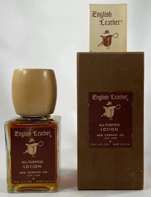 MEM English Leather All Purpose Lotion 4 Oz Vintage • $44.99