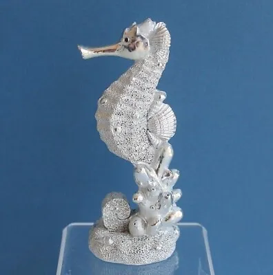 Metallic Seahorse Ornament Nautical Coastal Ornament 13 Cm • £9.95