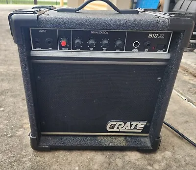 Crate B 10XL Bass Electric Guitar Amp Amplifier VINTAGE SLM USA B10xl • $59.99