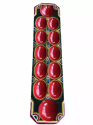 Wooden Congklak Mancala Hand-Carved & Painted Game Board Hand Made In Indonesia • $3