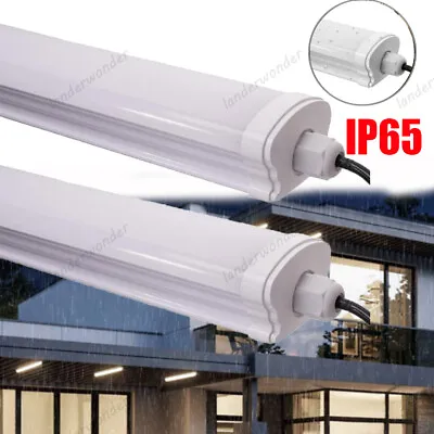 LED Strip Lights 5FT 4FT Batten Tube Light Office Shop Garage Ceiling Lamp IP65 • £4.99