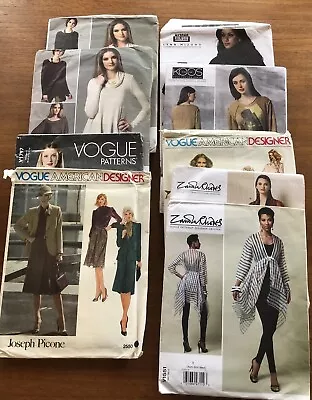 Lot Of 8 Vogue Designer Patterns Klein Koos Picone Alice + Olivia • $8.10