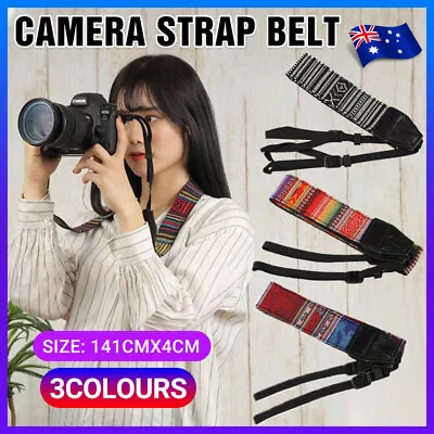 Camera Strap Compatible With Sony Nikon Olympus DSLR Canon Vintage Shoulder Neck • $5.10