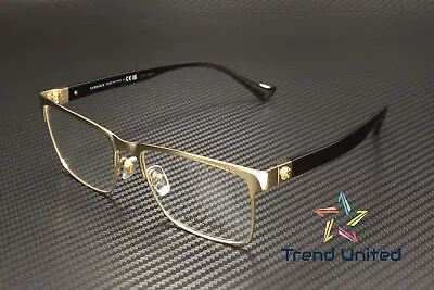 VERSACE VE1285 1002 Gold Demo Lens 56 Mm Men's Eyeglasses • $132.99