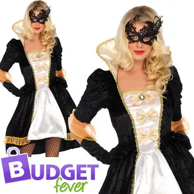 Marie Antoinette Ladies Fancy Dress Masquerade Wonderland Leg Avenue Costume  • $36.98