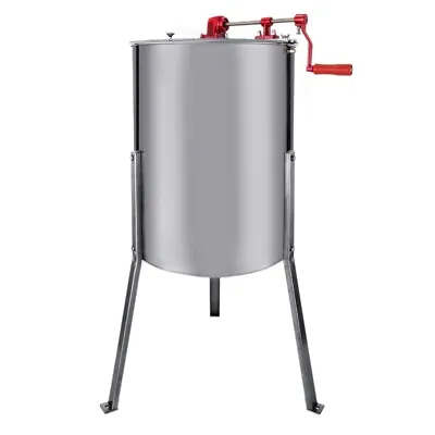 T-Mech Manual Honey Extractor - 4 Frame Stainless Steel Honeycomb Spinner Tool • £279.99