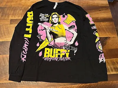 Buffy The Vampire Slayer Long Sleeve Shirt*Bella + Canvas*Size XL*Decals Sleeves • $25