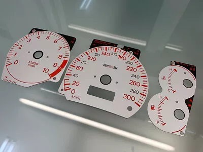 Mitsubishi Lancer EVO Mirage Asti Cyborg Ralliart 300 Km/h Dials Tachoscheiben  • $180