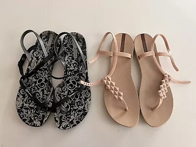 2 X Ipanema Ladies Sandals : Size 41/42 • £4