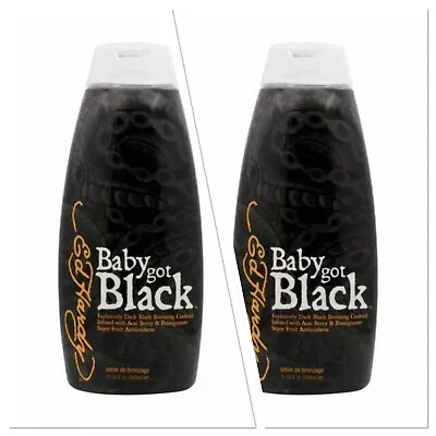 $26.60 • Buy Ed Hardy BABY GOT BLACK Dark DHA & Natural Bronzer Tanning Lotion 10oz 2 BOTTLES