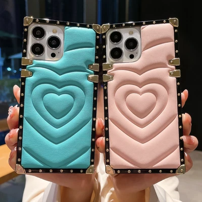 $18.03 • Buy Lambskin Love Case For IPhone 12 Pro Max 13 12 11 XR Case+Tempered Glass Screen