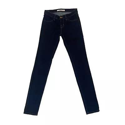 J Brand Super Skinny Jean Womens 24 Starless Wash Dark Blue Denim Stretch Cotton • $42.45