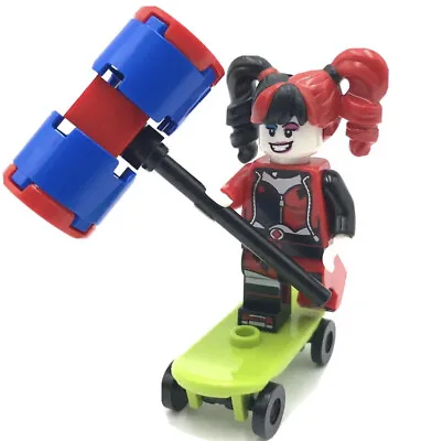 £12.84 • Buy New LEGO DC Super Heroes Harley Quinn W/ Hammer & Skateboard  Minifigure Batman