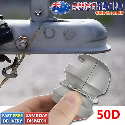 $24.99 • Buy 50MM Tow Bar Hitch Ball Coupling Lock For Trailer Caravan Security Anti Theft