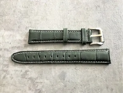 Genuine Nautica 18mm Green Leather Replacement Watch Strap No 1184 • £12.99