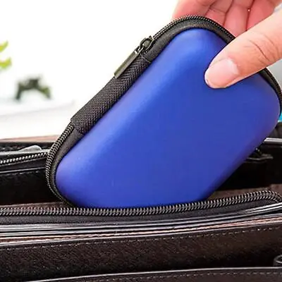 Portable USB Charger Earphone Cable Tidy OrganizerStorage Bag-Travel-Case-Pouch • £3.95